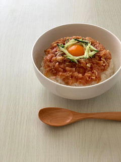 生ハムでユッケ風-レシピのメイン写真
