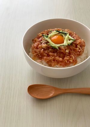 生ハムでユッケ風-レシピのメイン写真