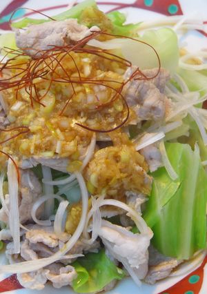 ネギいっぱい！キャベツと豚肉のねぎソース-レシピのメイン写真