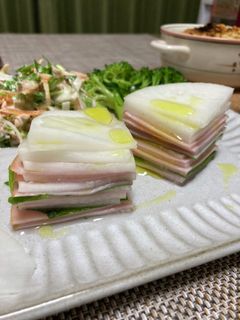 大根とハムのミルフィーユ-レシピのメイン写真