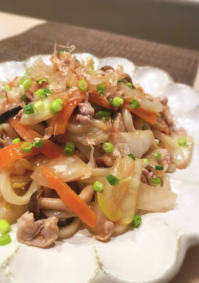 しっとりジューシー♡和風焼きうどん-レシピのメイン写真