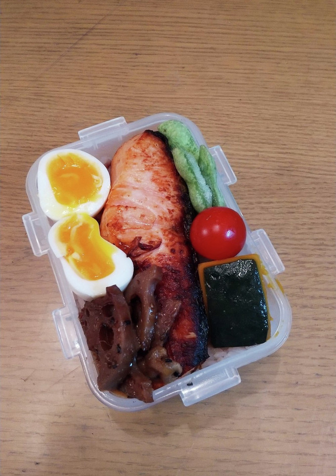 お弁当　鮭の西京焼き　南瓜の煮物-レシピのメイン写真
