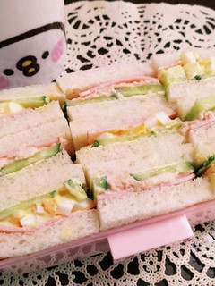 サンドイッチのお弁当♫-レシピのメイン写真