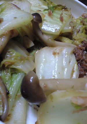 簡単☆海苔佃煮で白菜炒めですよ-レシピのメイン写真