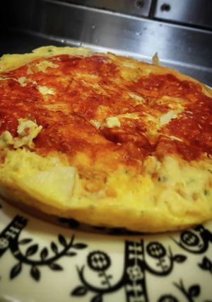 チーズと馬鈴薯のオムレツ@≧↺≦@)❩ノ-レシピのメイン写真