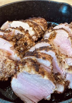 ポークフィレの香味ポルチーニロースト-レシピのメイン写真