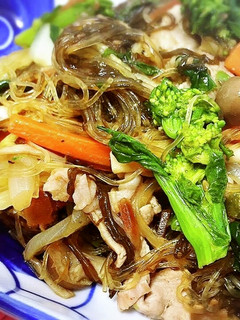 もずくと菜の花のチャプチェ-レシピのメイン写真