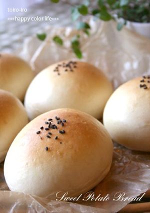 ふわふわ♪HB使用のスイートポテトパン！-レシピのメイン写真
