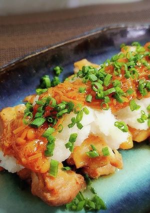 チキンのなめ茸おろしがけ-レシピのメイン写真