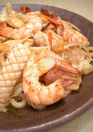 韓流焼きうどん-レシピのメイン写真