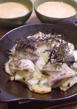 イタリア風お魚オーブン焼き☆和の調味料で-レシピのメイン写真
