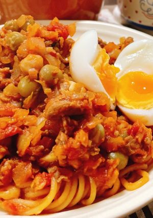 *チリコンカン風～牛とセロリ～のパスタ*-レシピのメイン写真