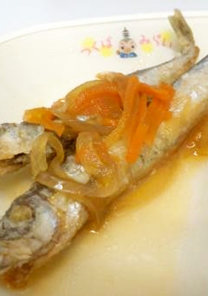 【給食】ししゃもの南蛮漬け-レシピのメイン写真