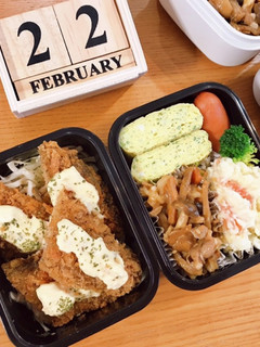 鮭フライ弁当 22/2.22-レシピのメイン写真