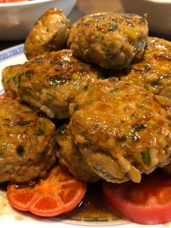 シャキシャキ食感☆セロリつくね♪-レシピのメイン写真