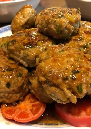 シャキシャキ食感☆セロリつくね♪-レシピのメイン写真
