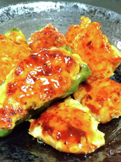 鶏ミンチ豆腐でピーマンの肉詰め&鶏つくね-レシピのメイン写真