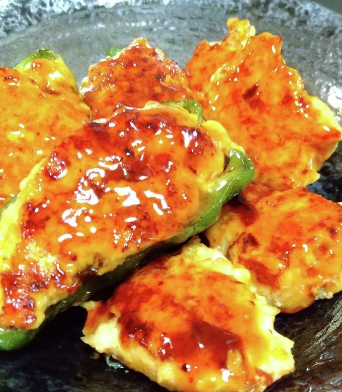 鶏ミンチ豆腐でピーマンの肉詰め&鶏つくね-レシピのメイン写真