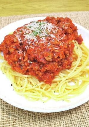定番！我が家のミートソーススパゲッティ！-レシピのメイン写真