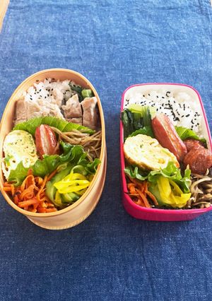 私のお弁当②豚肩ロース焼き-レシピのメイン写真