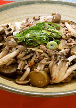 挽き肉となすのピリ辛ヘルシー豆腐ライス-レシピのメイン写真