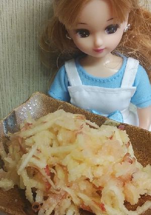 リカちゃん♡【食】たらこ×りんご【科学】-レシピのメイン写真