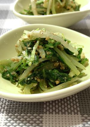水菜のごま和え-レシピのメイン写真