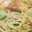 そら豆とえびのパスタ