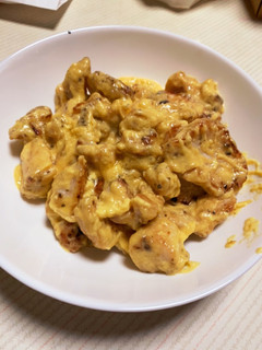 鶏胸肉のカルボ風炒め-レシピのメイン写真