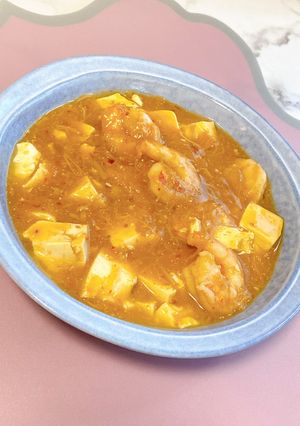 簡単15分♪海老と豆腐のなめ茸あんかけ-レシピのメイン写真