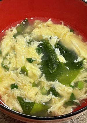 ふんわり卵とわかめのスープ♡-レシピのメイン写真