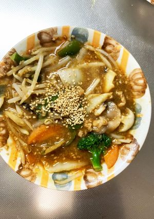 全てレンジもやし入中華風甘酢あん炒味酢豚-レシピのメイン写真