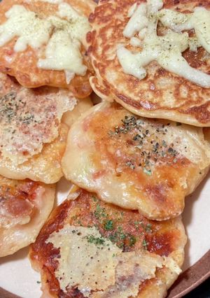 軽いランチやおやつに簡単　ピザ風お焼き-レシピのメイン写真