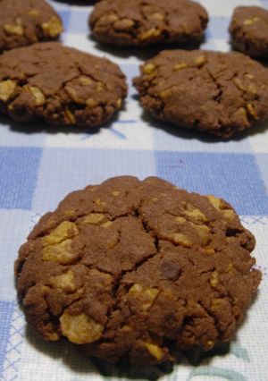 コーンフレークでサクサク♪チョコクッキー-レシピのメイン写真
