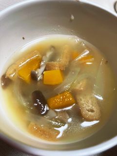味噌汁 レシピ カボチャ 椎茸-レシピのメイン写真