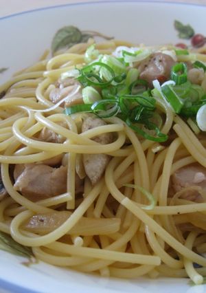簡単☆鶏もも肉のピリ辛和風パスタ-レシピのメイン写真