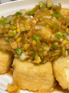 超簡単！！ねぎ香味ダレ！揚げ出し豆腐-レシピのメイン写真