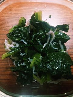 ほうれん草のしらす和え-レシピのメイン写真