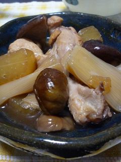 鶏手羽と甘栗の煮物-レシピのメイン写真