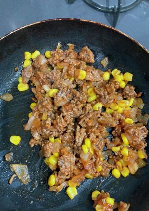 丸めないコーン入りハンバーグ-レシピのメイン写真