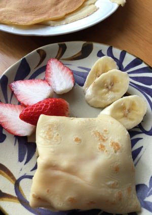 豆乳と強力粉で♪もっちもちクレープ♡-レシピのメイン写真
