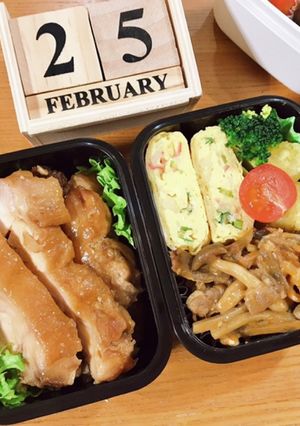 鶏もも肉の照り煮弁当 22/2.25-レシピのメイン写真