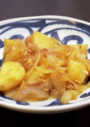 じゃが芋とツナ玉葱の煮物-レシピのメイン写真