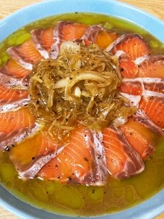 サーモンのカルパッチョ-レシピのメイン写真