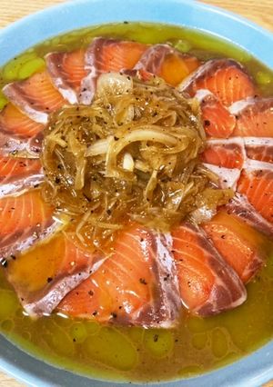 サーモンのカルパッチョ-レシピのメイン写真