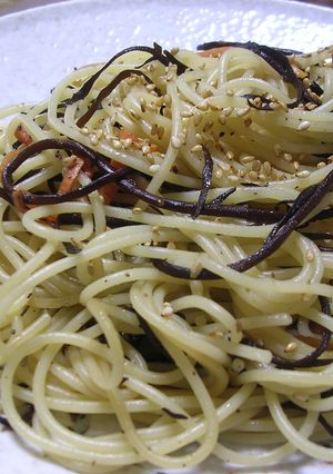 ひじきとにんじんのスパゲッティ♪-レシピのメイン写真