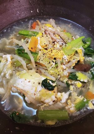 某チェーン店の玉野菜スープ再現中-レシピのメイン写真