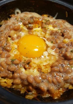 絶品★キムチ納豆チーズ雑炊-レシピのメイン写真
