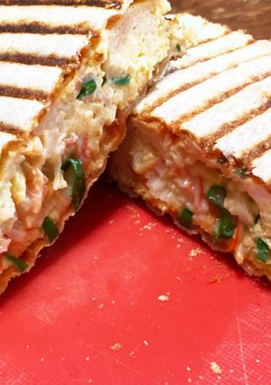 かに玉ホットサンド-レシピのメイン写真