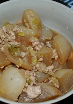 大根と鶏ひき肉の炒め煮-レシピのメイン写真